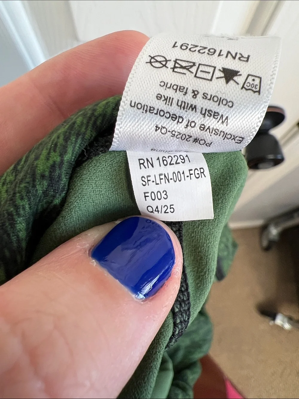 Sweetflexx green & black resistance band leggings size 14